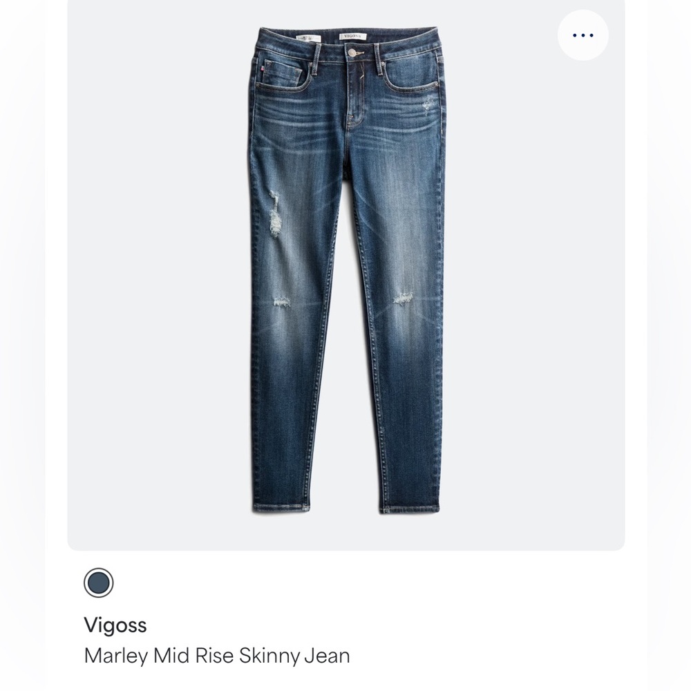 Vigoss Marley Skinny Blue Denim Women's Jeans 18W